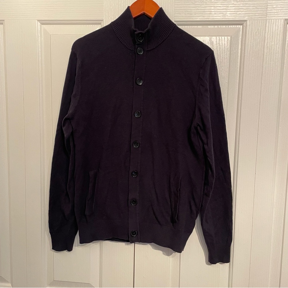 RW&CO navy blue button down cardigan, men’s M